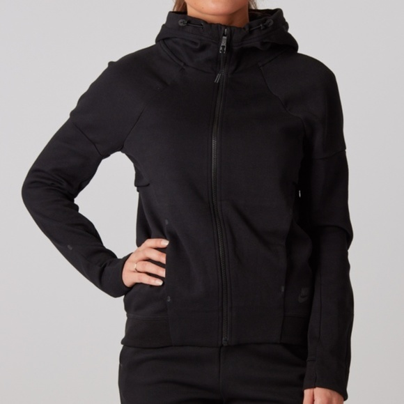 Nike Tops - Nike Tech Fleece Full Zip Hoodie In Black